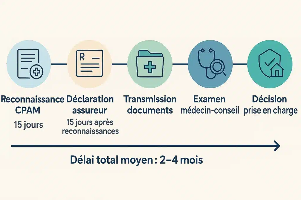 Procédure de déclaration d'une maladie professionnelle auprès de l'assurance emprunteur - étapes et délais