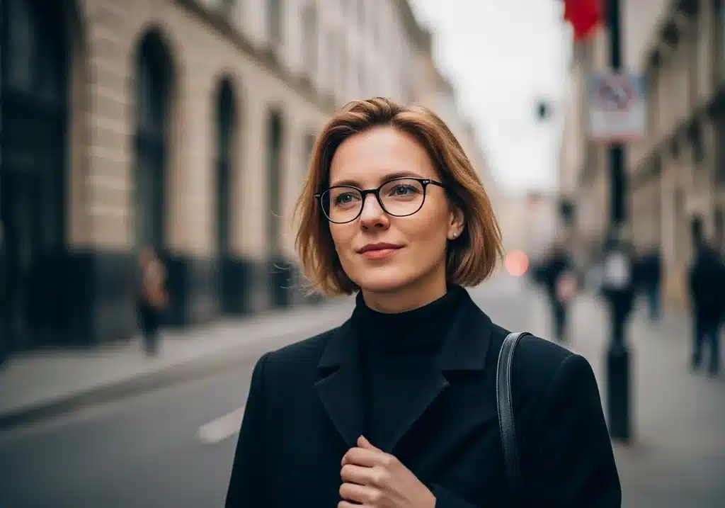 Femme examinant son contrat d’assurance emprunteur chômage et la garantie perte d’emploi dans son salon