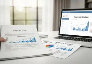 investisseur consultant assurance emprunteur pour prêt in fine sur documents financiers