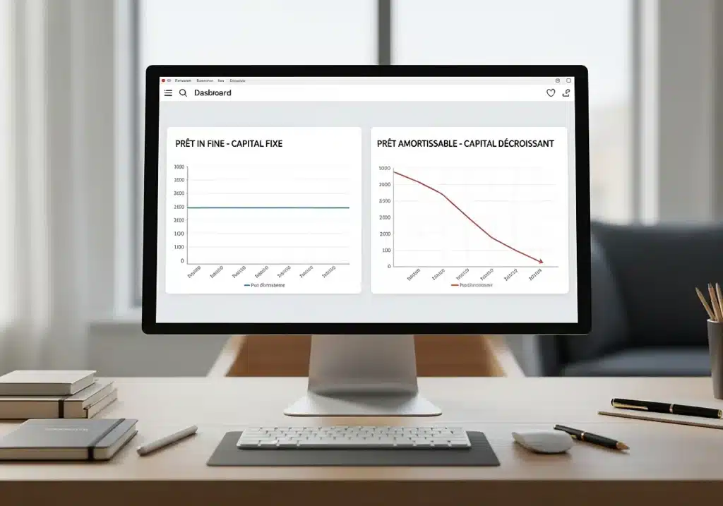 illustration du capital constant d’un prêt in fine lié à l’assurance emprunteur